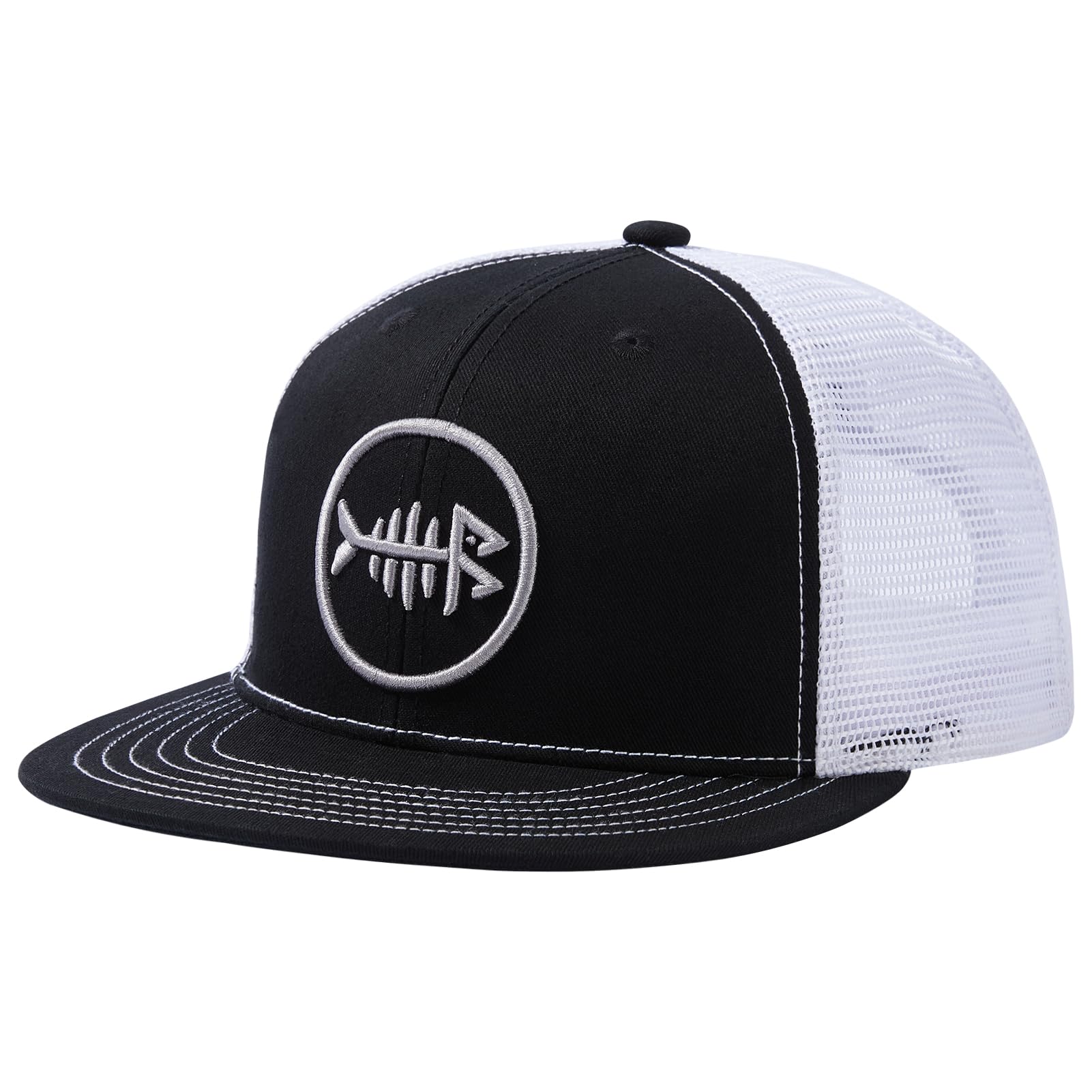 Bassdash Casquette de Camionneur à Bord Plat réglable Snapback Chapeau Maille Dos pour Hommes Femmes pêche Chasse - PATOGAZ