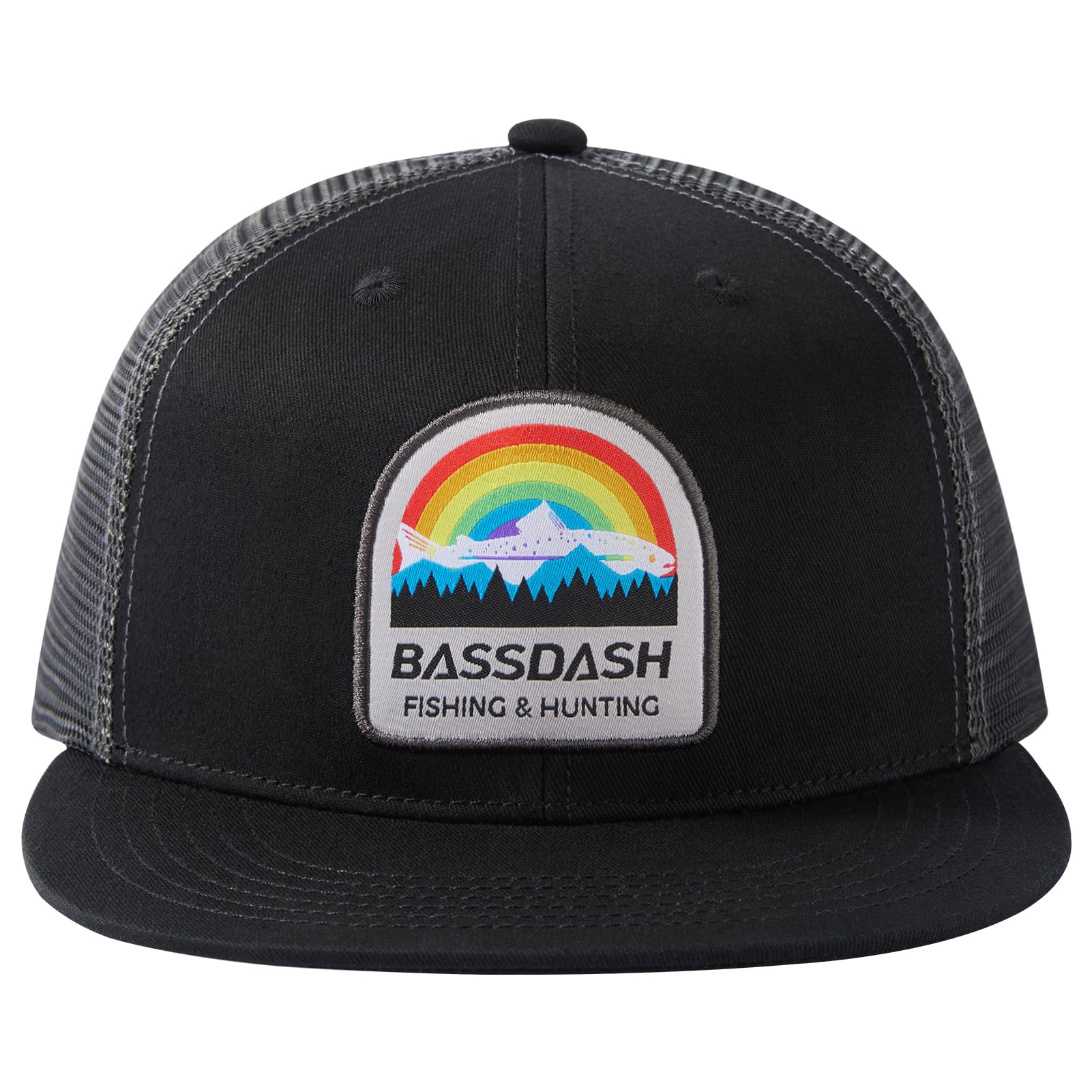 Bassdash Casquette de Camionneur à Bord Plat réglable Snapback Chapeau Maille Dos pour Hommes Femmes pêche Chasse - PATOGAZ