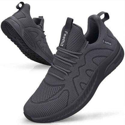 Feethit Baskets et Chaussures de Sport Homme Tennis Running Marche Sneakers | Mesh respirant, intérieur doux, amorti EVA, semelle en caoutchouc antidérapante, lacets réglables, sport et quotidien