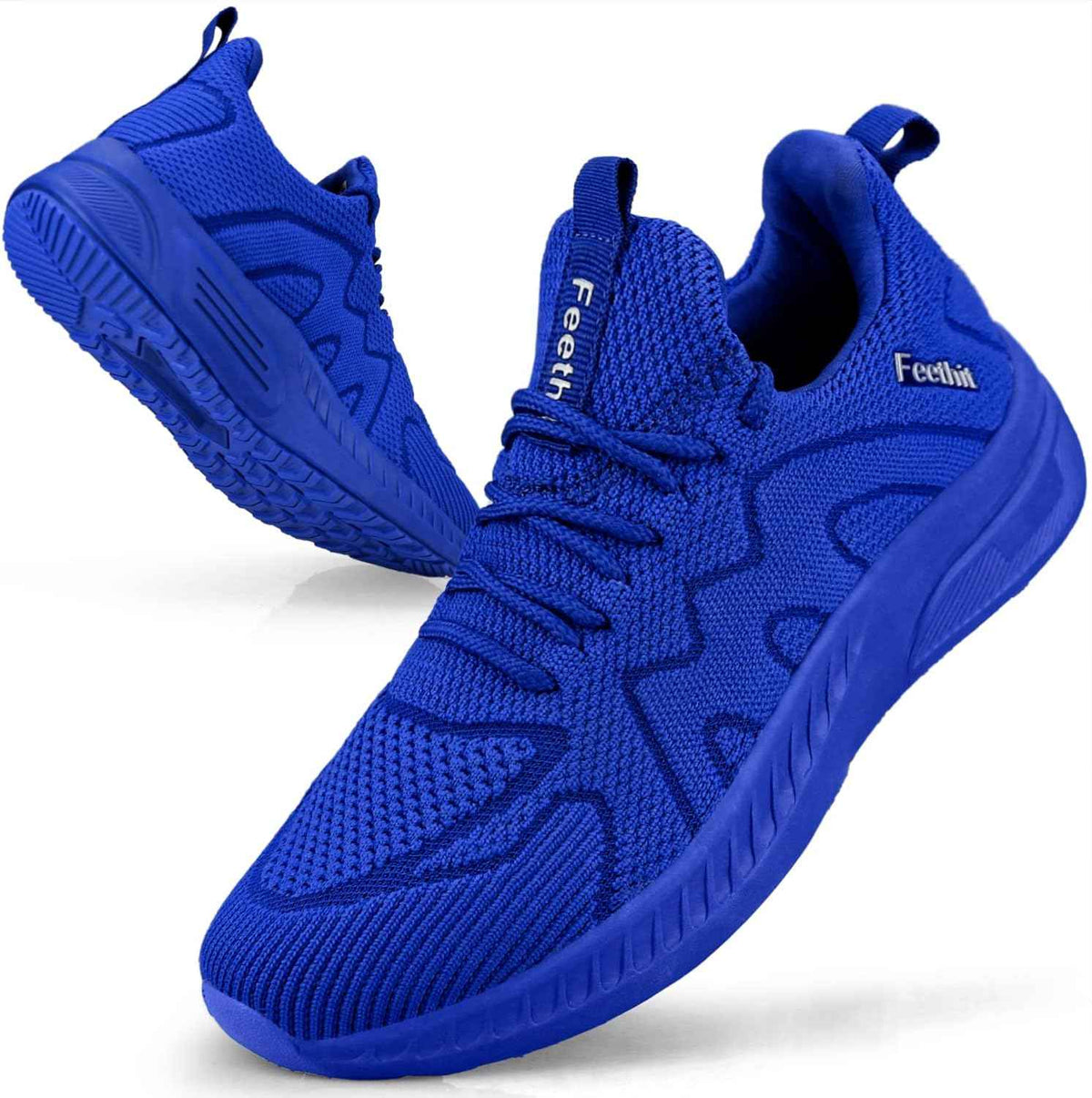 Feethit Baskets et Chaussures de Sport Homme Tennis Running Marche Sneakers | Mesh respirant, intérieur doux, amorti EVA, semelle en caoutchouc antidérapante, lacets réglables, sport et quotidien