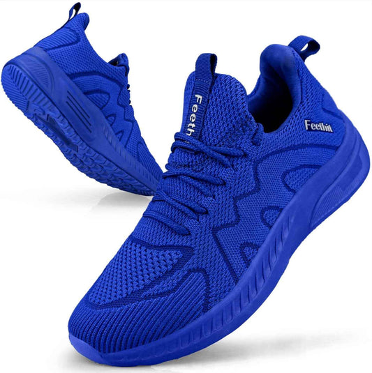 Feethit Baskets et Chaussures de Sport Homme Tennis Running Marche Sneakers | Mesh respirant, intérieur doux, amorti EVA, semelle en caoutchouc antidérapante, lacets réglables, sport et quotidien