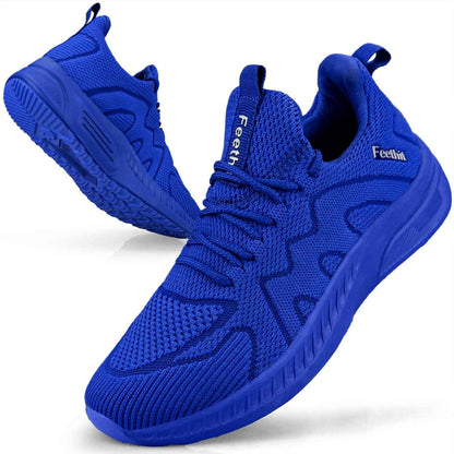 Feethit Baskets et Chaussures de Sport Homme Tennis Running Marche Sneakers | Mesh respirant, intérieur doux, amorti EVA, semelle en caoutchouc antidérapante, lacets réglables, sport et quotidien