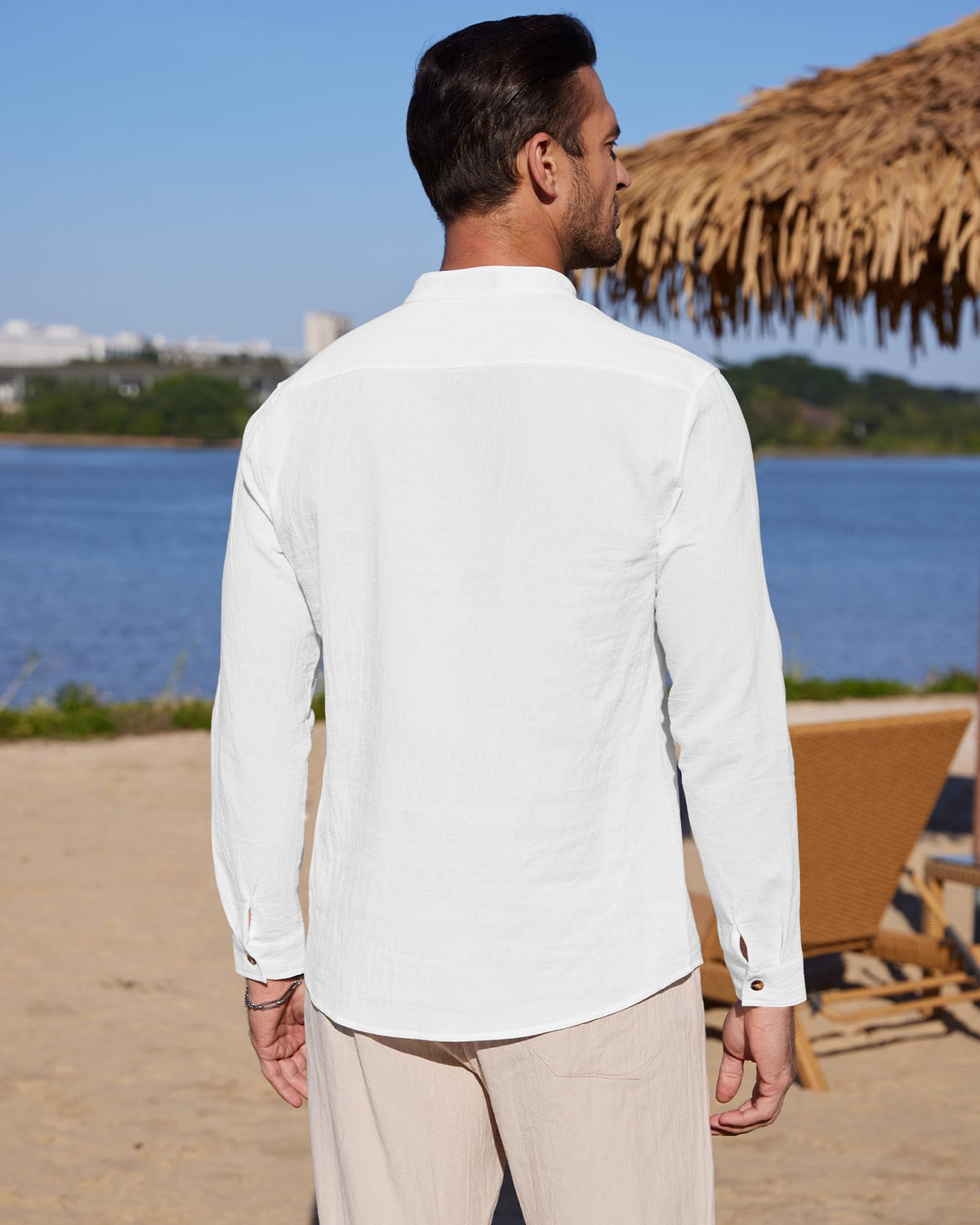 Chemise Lin classique YAOBAOLE