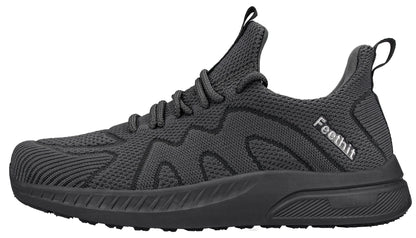 Feethit Baskets et Chaussures de Sport Homme Tennis Running Marche Sneakers | Mesh respirant, intérieur doux, amorti EVA, semelle en caoutchouc antidérapante, lacets réglables, sport et quotidien - PATOGAZ
