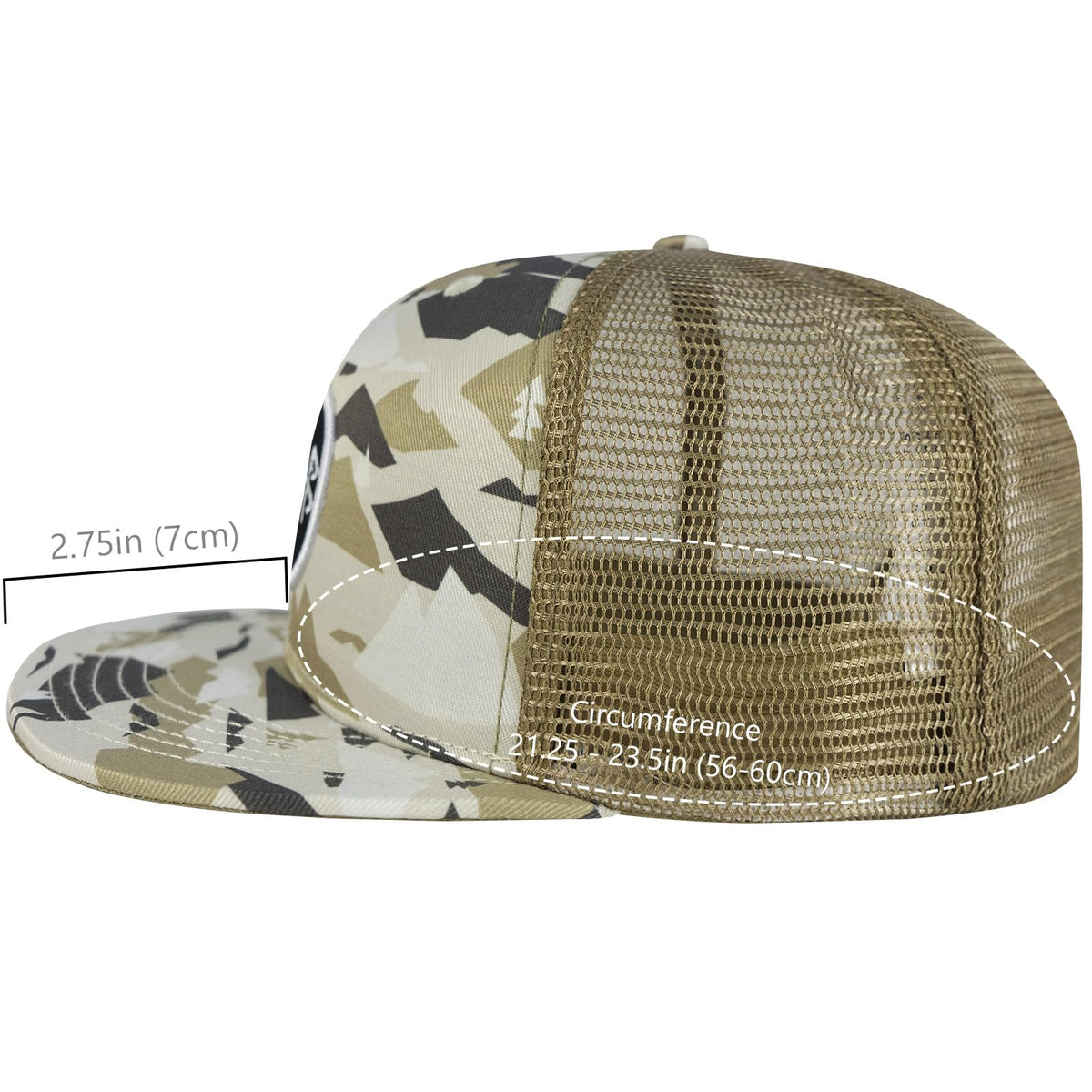 Bassdash Casquette de Camionneur à Bord Plat réglable Snapback Chapeau Maille Dos pour Hommes Femmes pêche Chasse - PATOGAZ