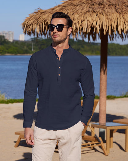 Chemise Lin classique YAOBAOLE