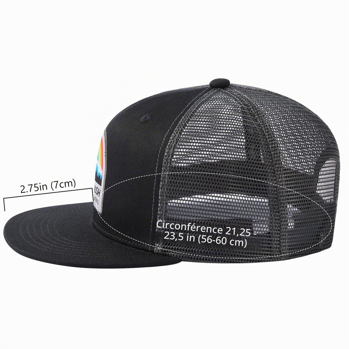 Bassdash Casquette de Camionneur à Bord Plat réglable Snapback Chapeau Maille Dos pour Hommes Femmes pêche Chasse - PATOGAZ