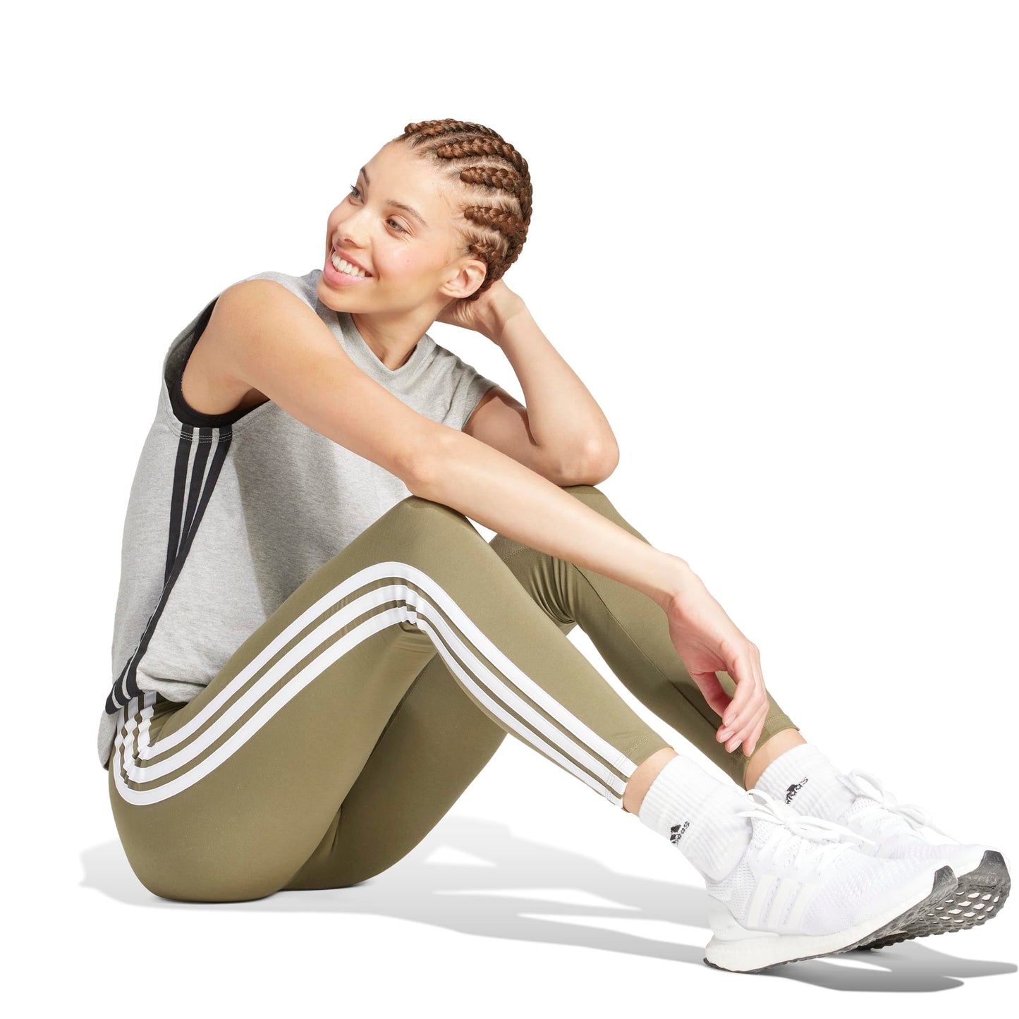 adidas Women's Legging Coton 3 Bandes Essentials - PATOGAZ
