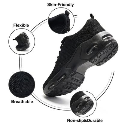Myztra Femme Baskets Running Coussin Amortissant | Marche, Amortissantes, Légères, Respirantes, Antidérapantes, Confortables, Fitness, Gym, Jogging, Quotidien - PATOGAZ