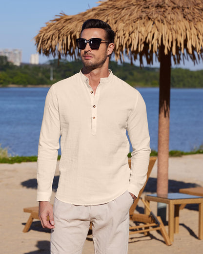 Chemise Lin classique YAOBAOLE