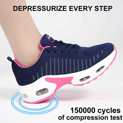 Myztra Femme Baskets Running Coussin Amortissant | Marche, Amortissantes, Légères, Respirantes, Antidérapantes, Confortables, Fitness, Gym, Jogging, Quotidien