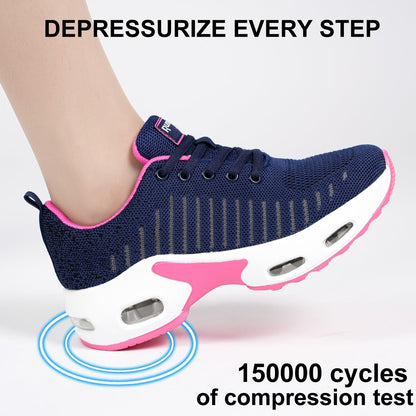 Myztra Femme Baskets Running Coussin Amortissant | Marche, Amortissantes, Légères, Respirantes, Antidérapantes, Confortables, Fitness, Gym, Jogging, Quotidien - PATOGAZ