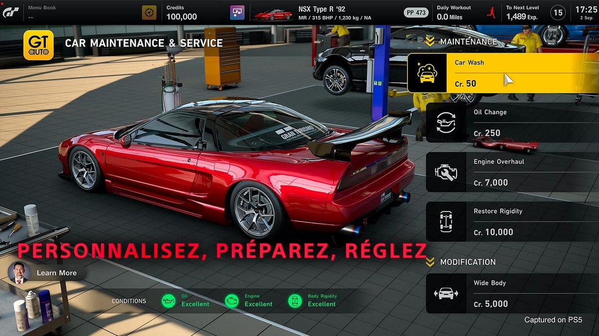 Sony, Gran Turismo 7 pour PlayStation 5, Jeu de Course et Simulation, Édition Standard, Retour Haptique & Audio 3D, Version Physique avec CD, En Français, Multijoueur en Ligne, En Français, PEGI 3 - PATOGAZ