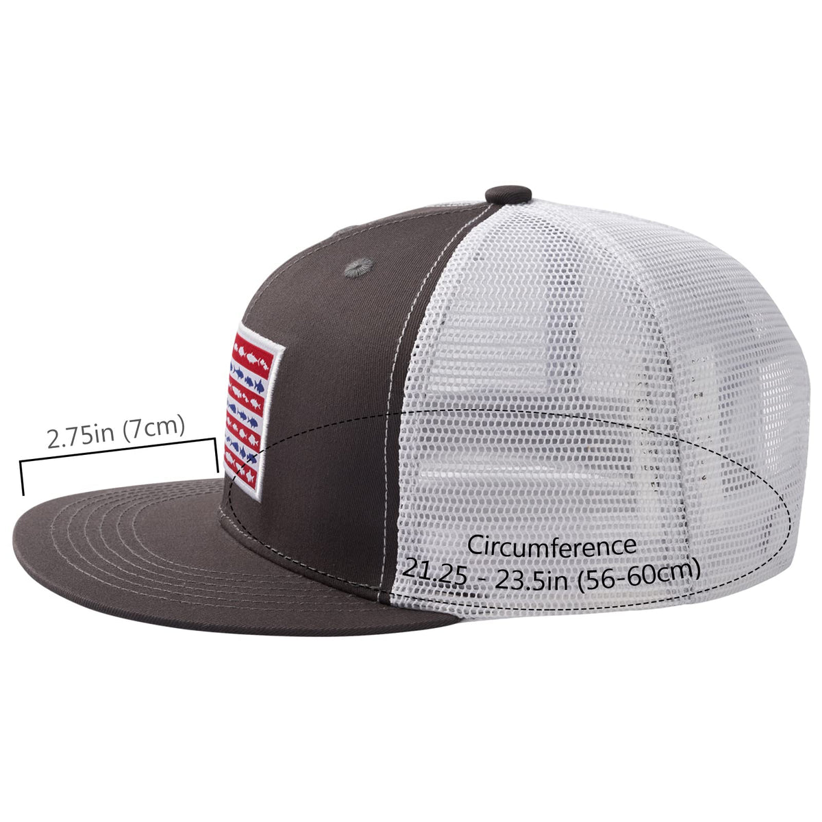 Bassdash Casquette de Camionneur à Bord Plat réglable Snapback Chapeau Maille Dos pour Hommes Femmes pêche Chasse - PATOGAZ