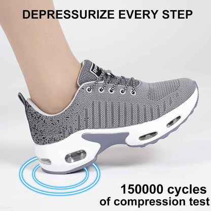 Myztra Femme Baskets Running Coussin Amortissant | Marche, Amortissantes, Légères, Respirantes, Antidérapantes, Confortables, Fitness, Gym, Jogging, Quotidien