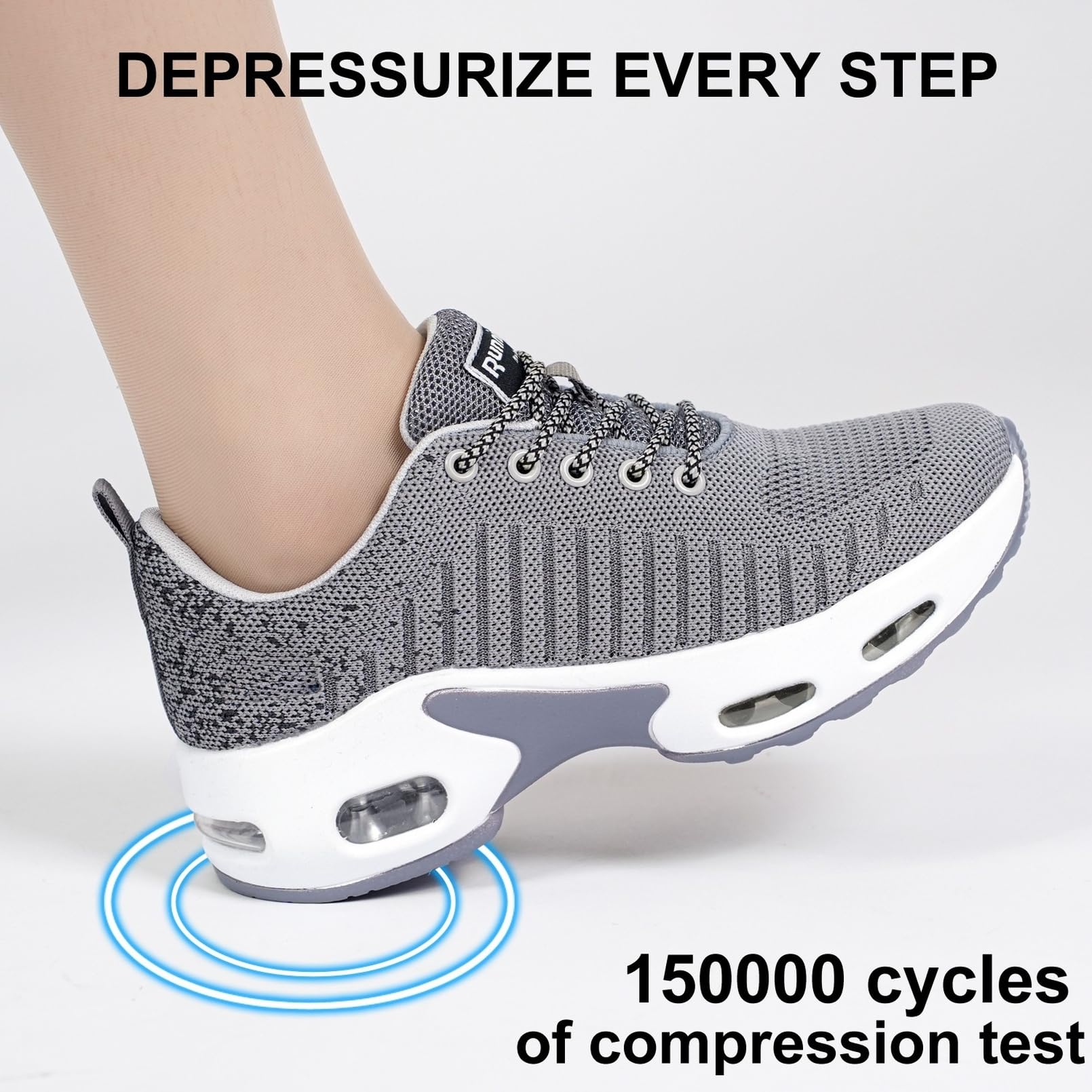 Myztra Femme Baskets Running Coussin Amortissant | Marche, Amortissantes, Légères, Respirantes, Antidérapantes, Confortables, Fitness, Gym, Jogging, Quotidien - PATOGAZ