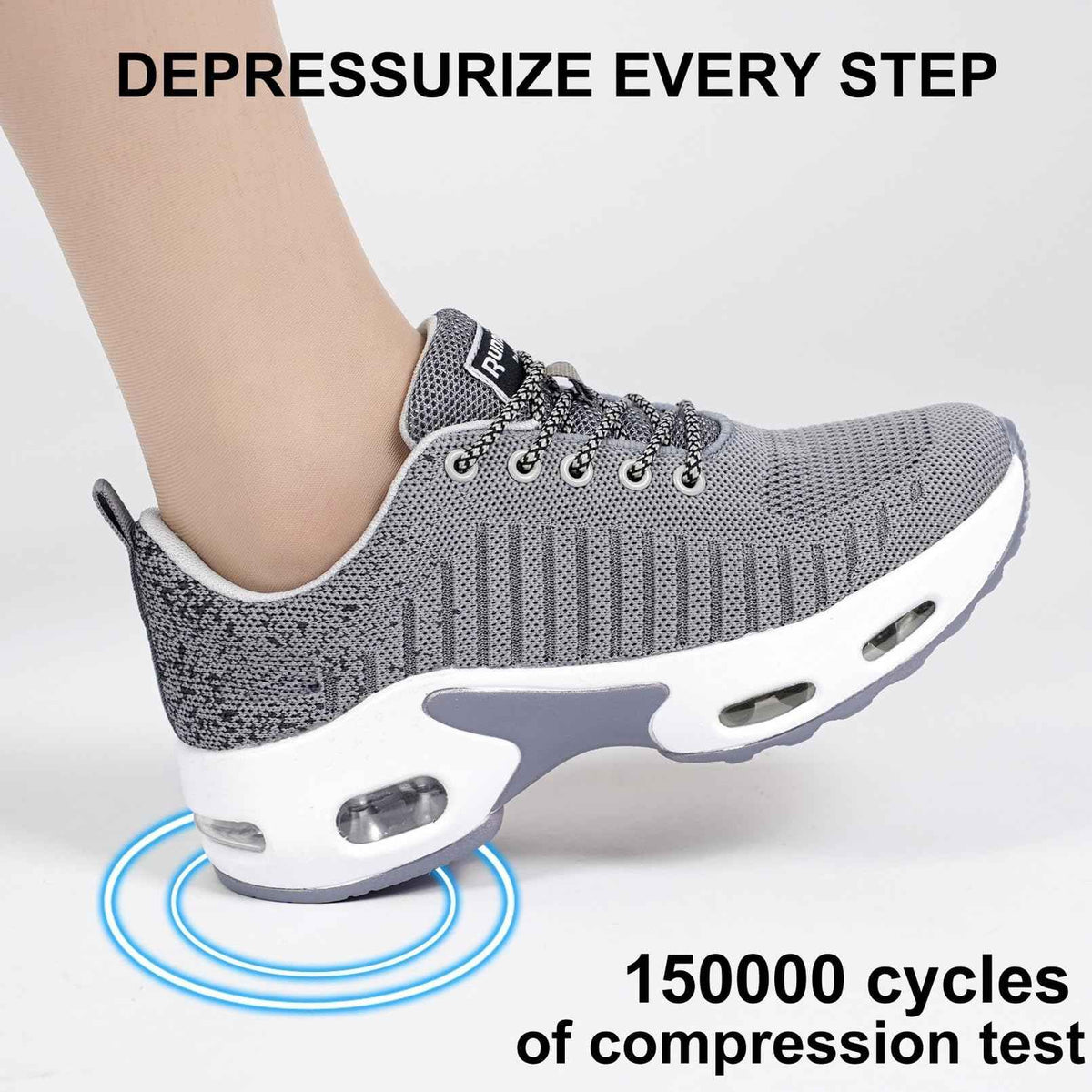 Myztra Femme Baskets Running Coussin Amortissant | Marche, Amortissantes, Légères, Respirantes, Antidérapantes, Confortables, Fitness, Gym, Jogging, Quotidien