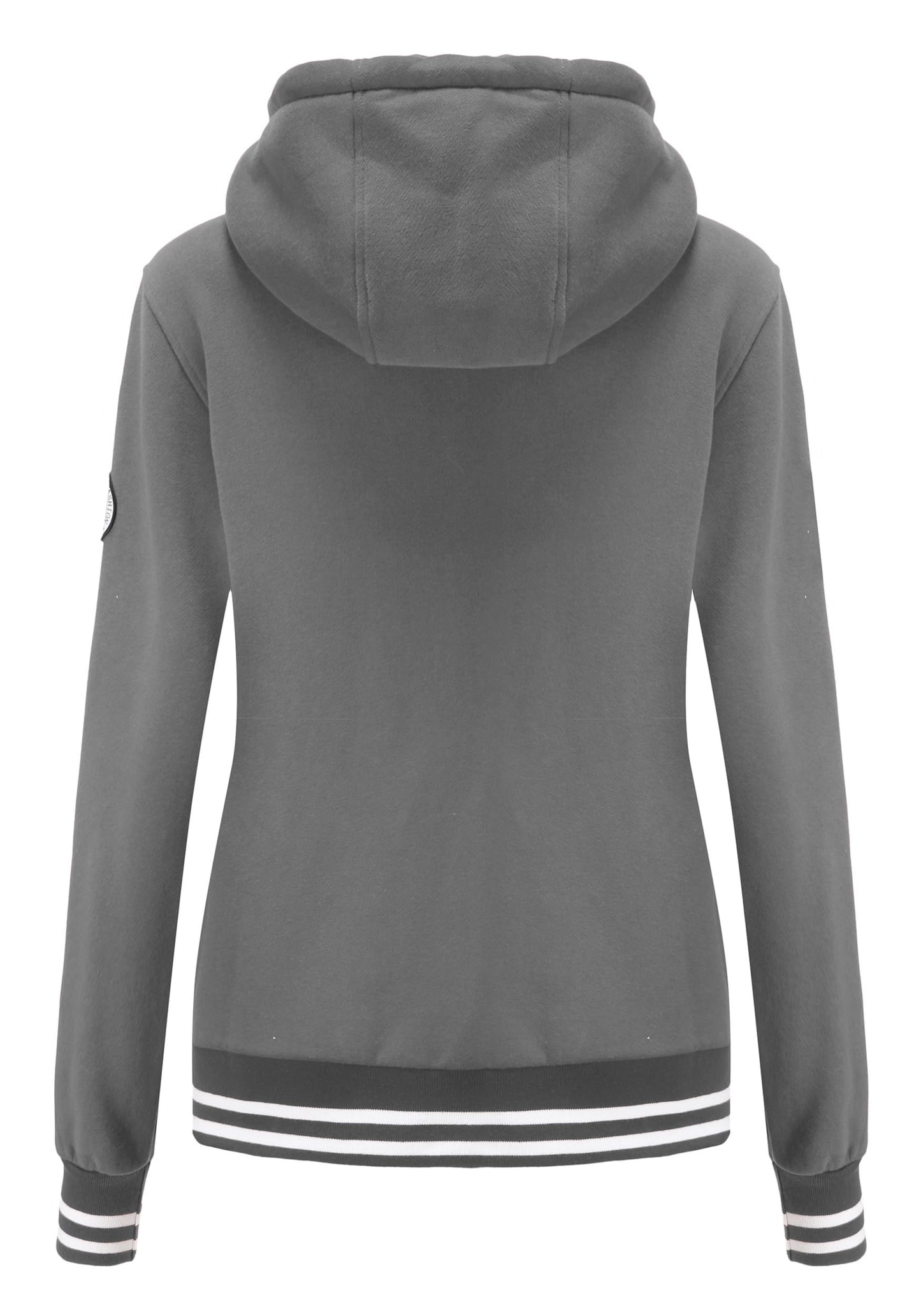 TrendiMax Sweat à Capuche Femmes avec Poches Manches Longues Manteau Femme Hiver Zippé Col Montant Hoodie Femme Chaude Douce Confortable - PATOGAZ