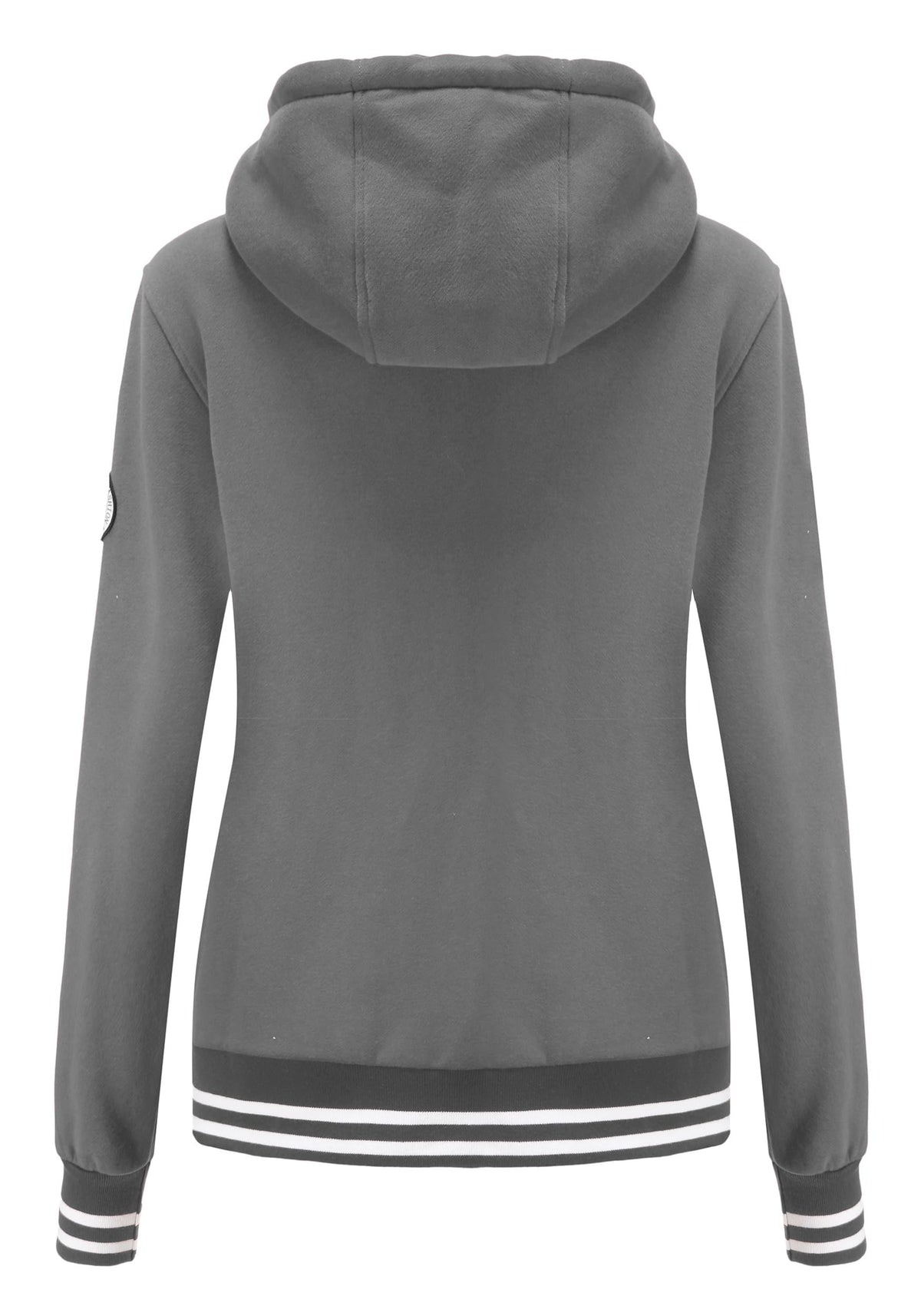 TrendiMax Sweat à Capuche Femmes avec Poches Manches Longues Manteau Femme Hiver Zippé Col Montant Hoodie Femme Chaude Douce Confortable - PATOGAZ