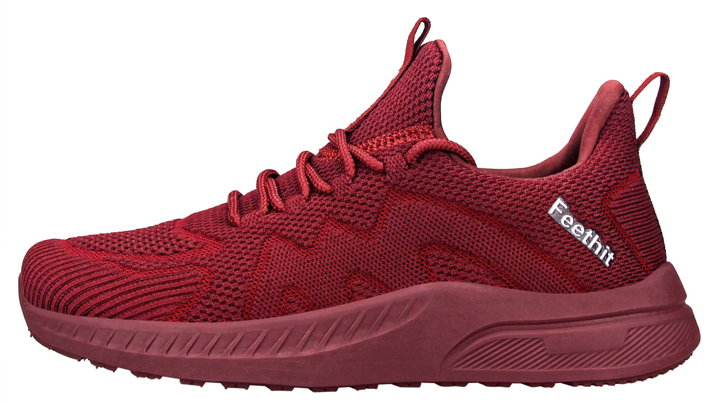 Feethit Baskets et Chaussures de Sport Homme Tennis Running Marche Sneakers | Mesh respirant, intérieur doux, amorti EVA, semelle en caoutchouc antidérapante, lacets réglables, sport et quotidien - PATOGAZ