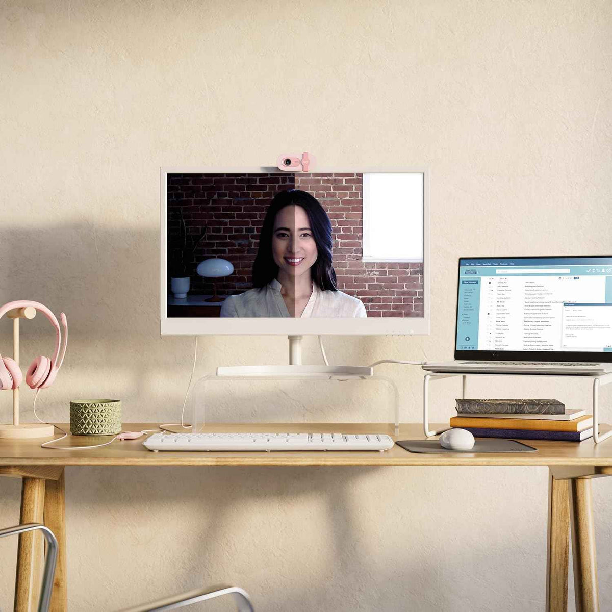 Logitech C270 Webcam Streaming HD | Webcam 720p/30ips, Appel Vidéo HD, Large Champ de Vision, Micro Antiparasites, Skype/FaceTime, PC/Mac/Chromebook