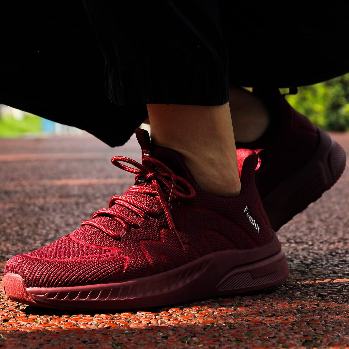 Feethit Baskets et Chaussures de Sport Homme Tennis Running Marche Sneakers | Mesh respirant, intérieur doux, amorti EVA, semelle en caoutchouc antidérapante, lacets réglables, sport et quotidien - PATOGAZ