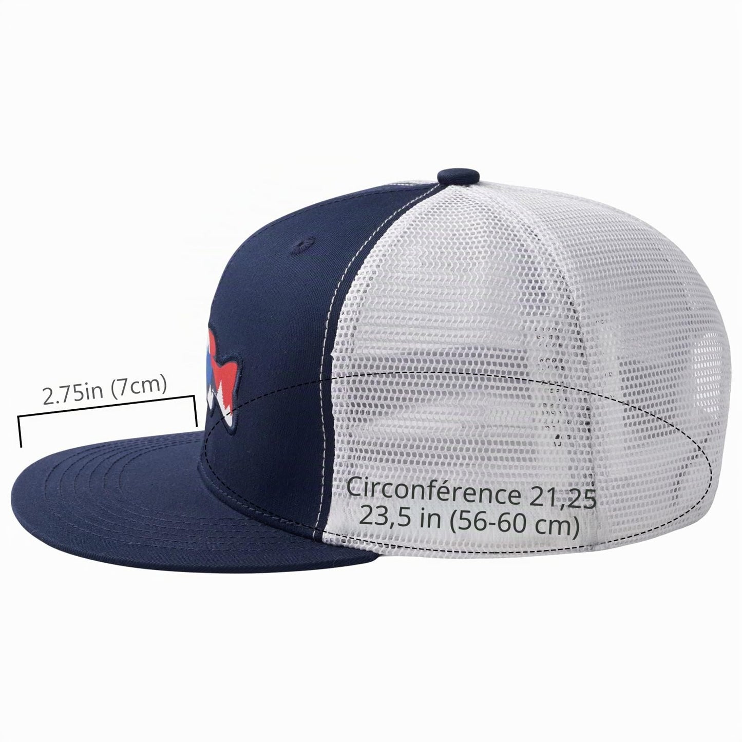 Bassdash Casquette de Camionneur à Bord Plat réglable Snapback Chapeau Maille Dos pour Hommes Femmes pêche Chasse - PATOGAZ