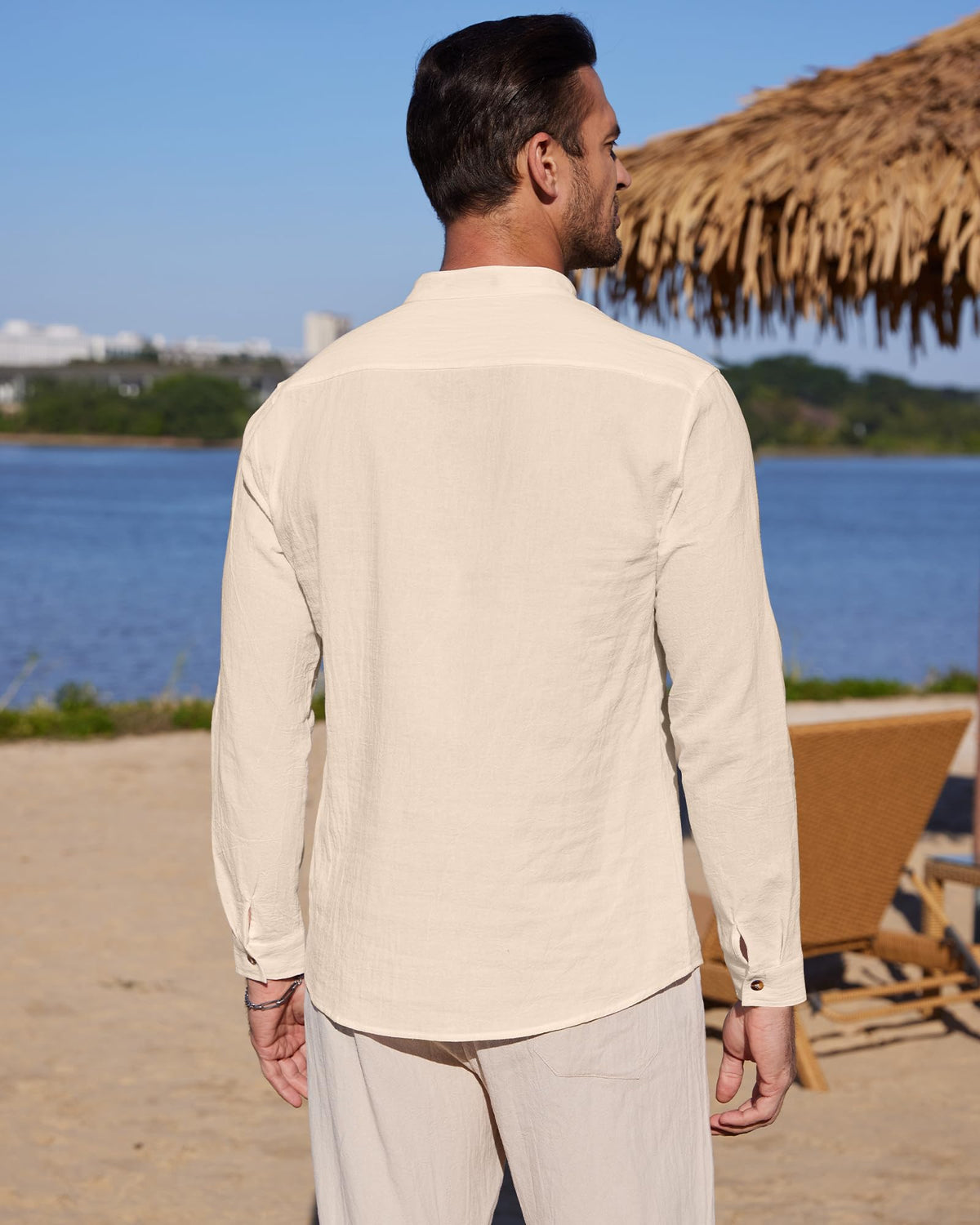 Chemise Lin classique YAOBAOLE