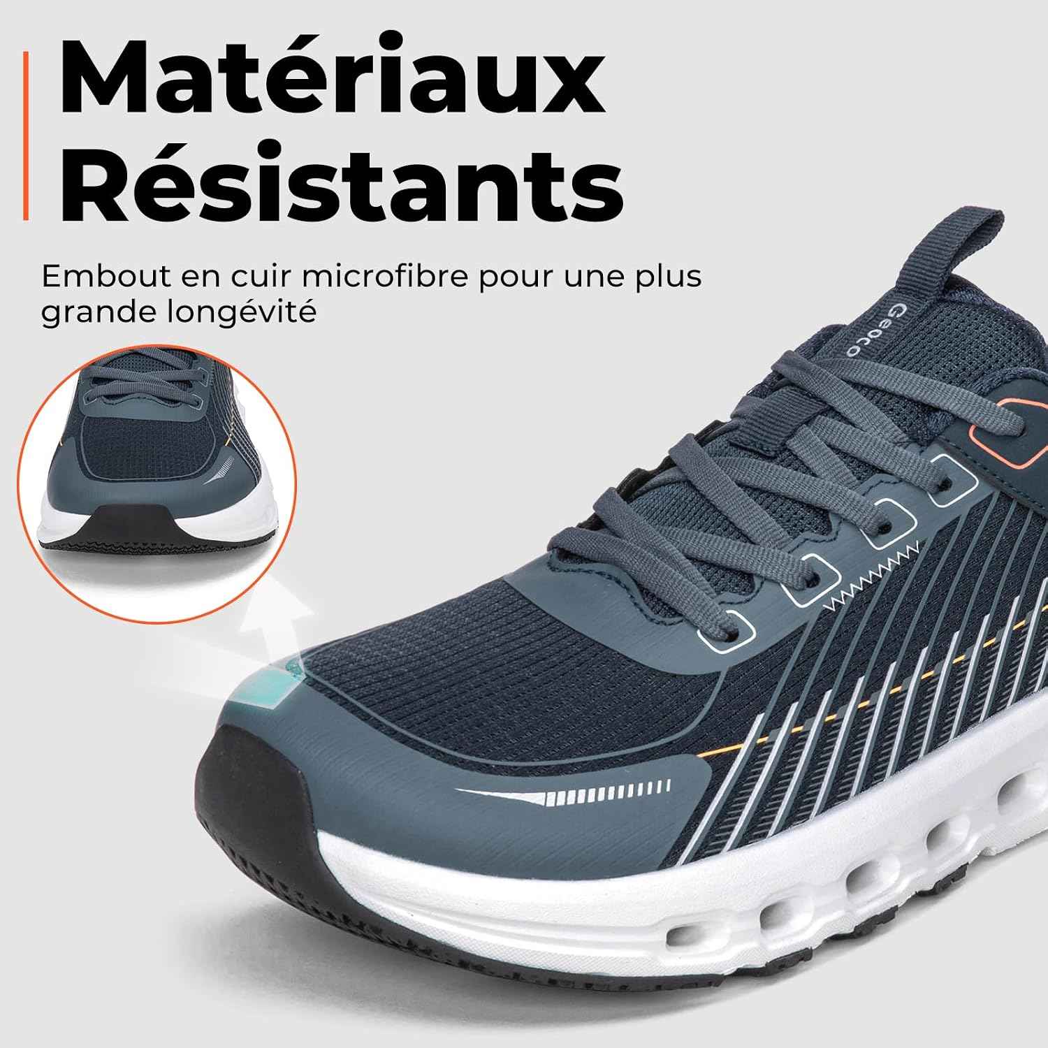 Baskets Larges Chaussures de Sport Homme | Chaussures à bout large, Pieds Larges, Respirant, Antidérapant, Amorti, pour Sorties quotidiennes, Fitness, Jogging