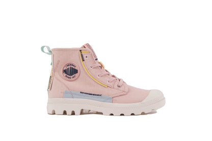 Palladium Pampa Underlayer — Boot Mid-Cut Femme Blanc
