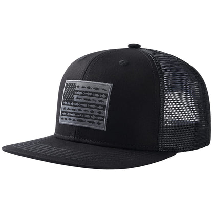 Bassdash Casquette de Camionneur à Bord Plat réglable Snapback Chapeau Maille Dos pour Hommes Femmes pêche Chasse - PATOGAZ