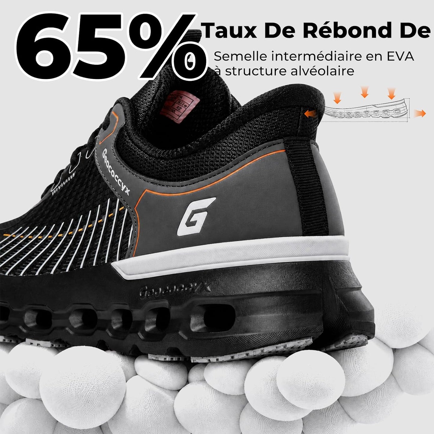 Baskets Larges Chaussures de Sport Homme | Chaussures à bout large, Pieds Larges, Respirant, Antidérapant, Amorti, pour Sorties quotidiennes, Fitness, Jogging - PATOGAZ