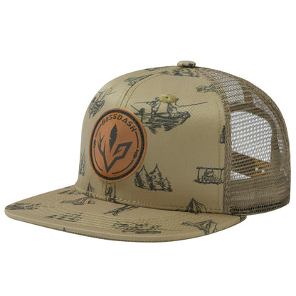 Bassdash Casquette de Camionneur à Bord Plat réglable Snapback Chapeau Maille Dos pour Hommes Femmes pêche Chasse - PATOGAZ