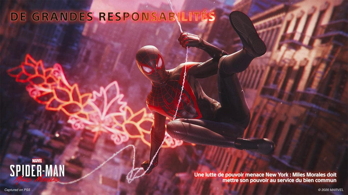 Sony, Marvel's Spider-Man : Miles Morales PS5, Jeu d'Action, Édition Standard, Version Physique avec CD, En Français, 1 joueur, PEGI 16, Pour PlayStation 5 - PATOGAZ