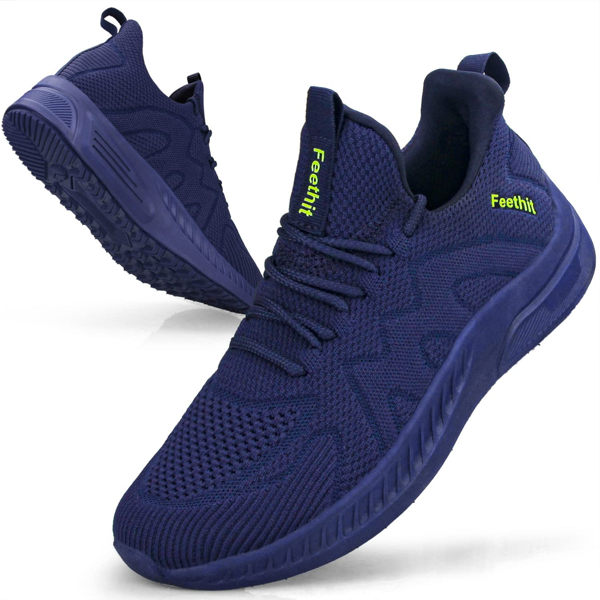 Feethit Baskets et Chaussures de Sport Homme Tennis Running Marche Sneakers | Mesh respirant, intérieur doux, amorti EVA, semelle en caoutchouc antidérapante, lacets réglables, sport et quotidien - PATOGAZ