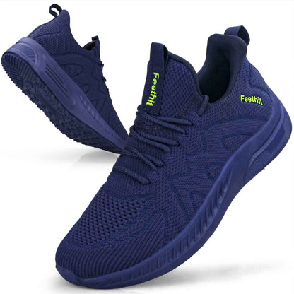 Feethit Baskets et Chaussures de Sport Homme Tennis Running Marche Sneakers | Mesh respirant, intérieur doux, amorti EVA, semelle en caoutchouc antidérapante, lacets réglables, sport et quotidien