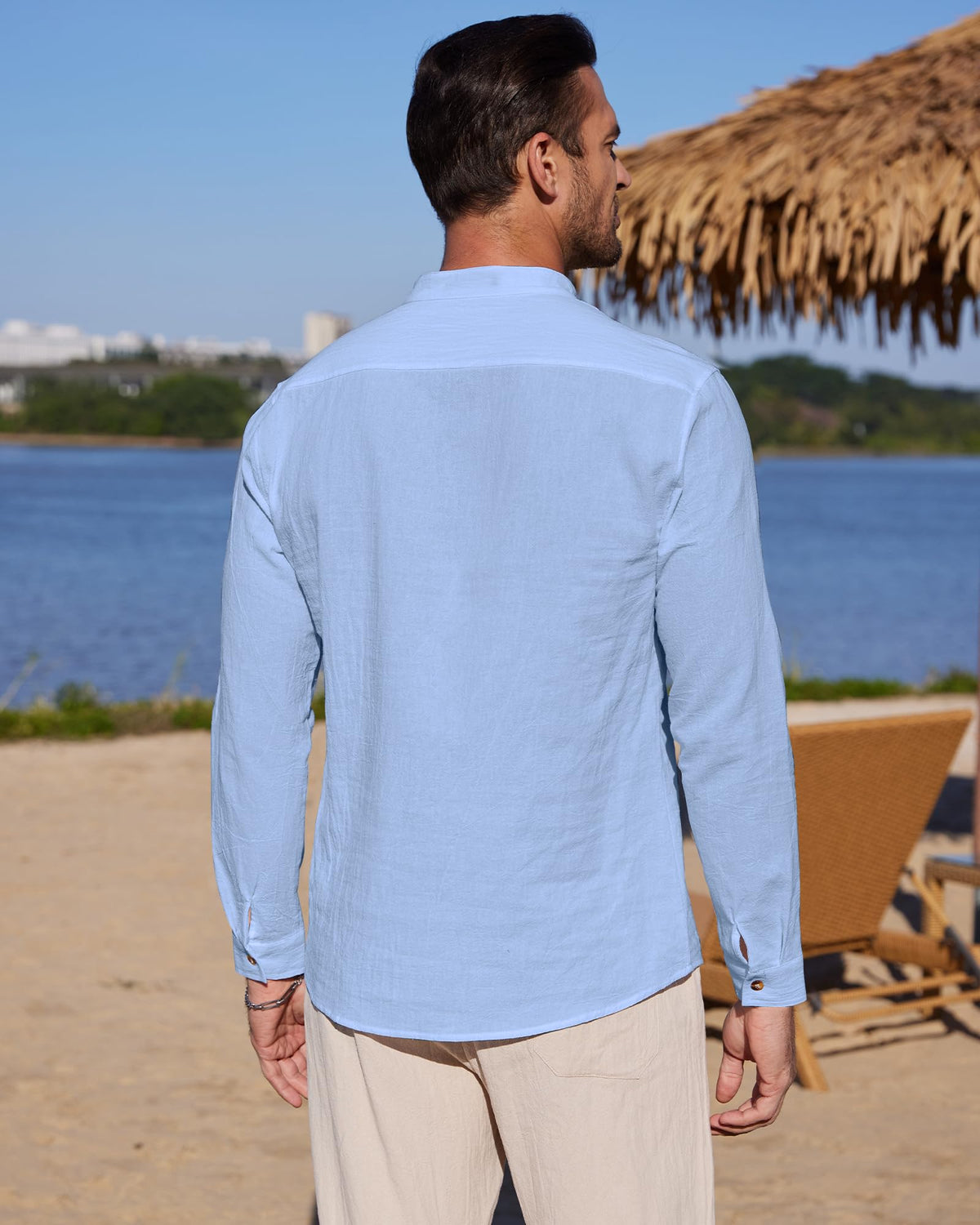 Chemise Lin classique YAOBAOLE