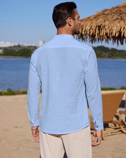 Chemise Lin classique YAOBAOLE