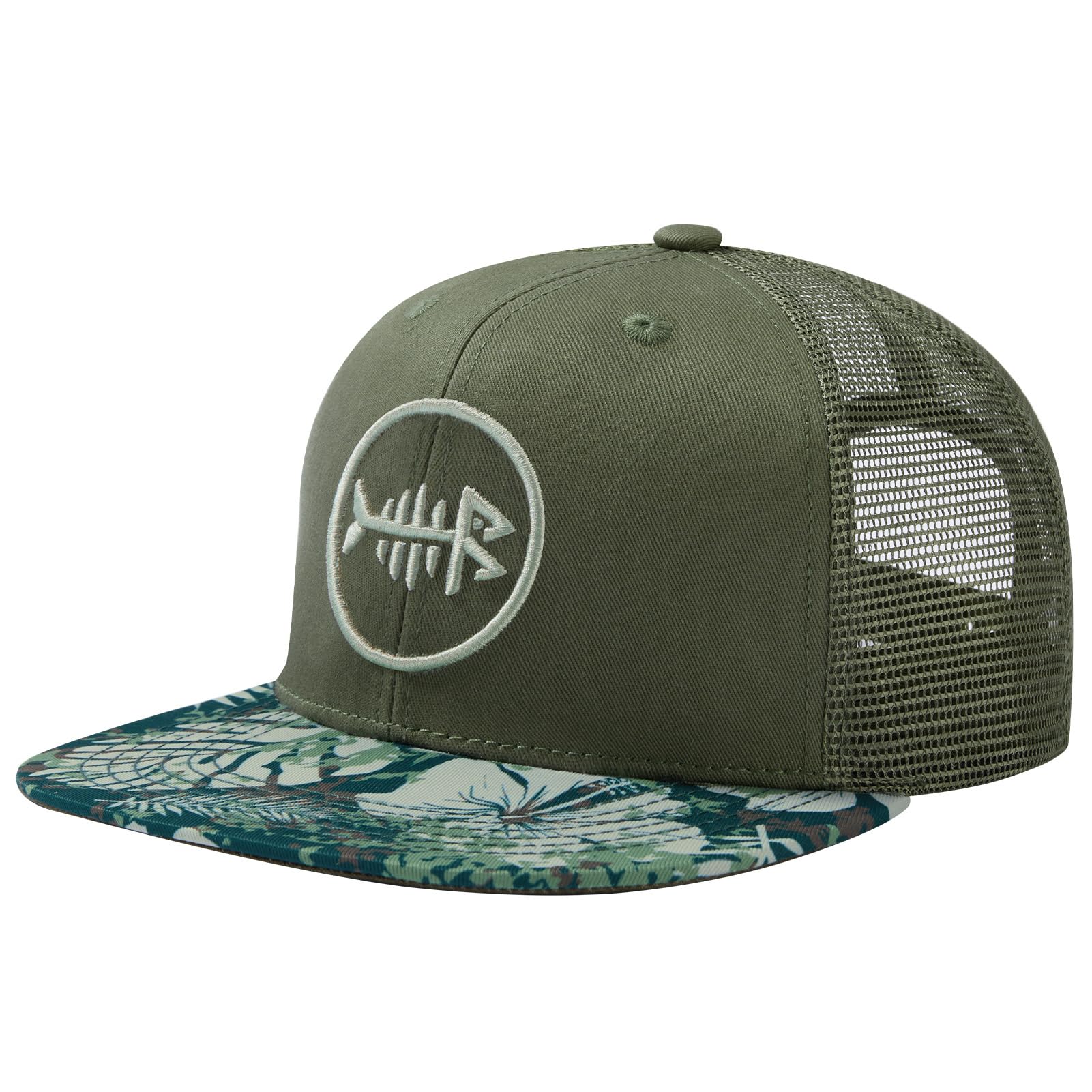 Bassdash Casquette de Camionneur à Bord Plat réglable Snapback Chapeau Maille Dos pour Hommes Femmes pêche Chasse - PATOGAZ