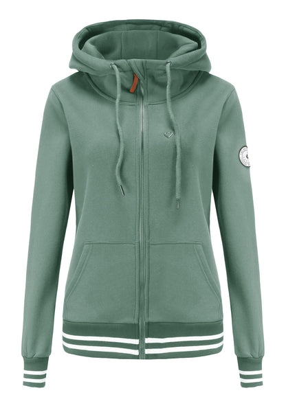 TrendiMax Sweat à Capuche Femmes avec Poches Manches Longues Manteau Femme Hiver Zippé Col Montant Hoodie Femme Chaude Douce Confortable - PATOGAZ