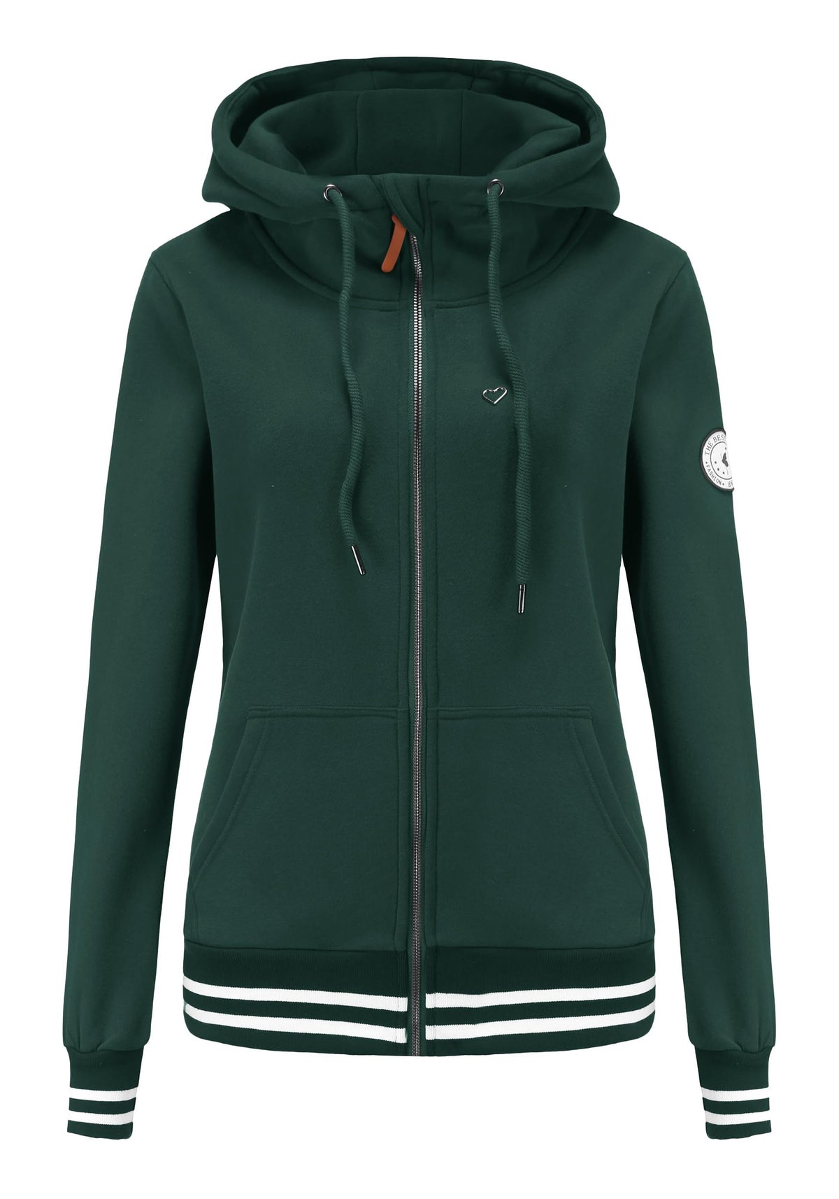 TrendiMax Sweat à Capuche Femmes avec Poches Manches Longues Manteau Femme Hiver Zippé Col Montant Hoodie Femme Chaude Douce Confortable - PATOGAZ