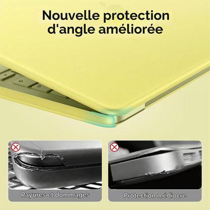 Coque MacBook Air 13,6" Crystal Clear — Compatible M2 / M3 / M4 / M5 (2022–2026)