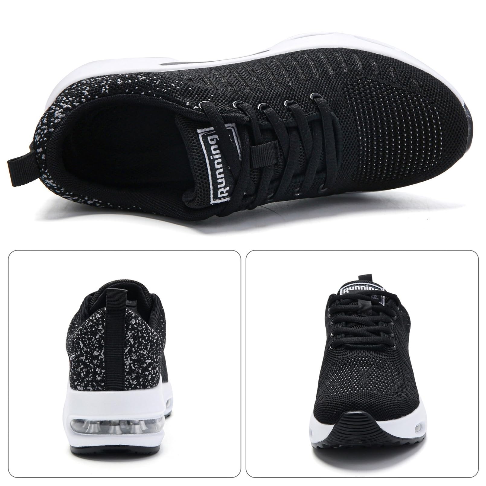 Myztra Femme Baskets Running Coussin Amortissant | Marche, Amortissantes, Légères, Respirantes, Antidérapantes, Confortables, Fitness, Gym, Jogging, Quotidien - PATOGAZ