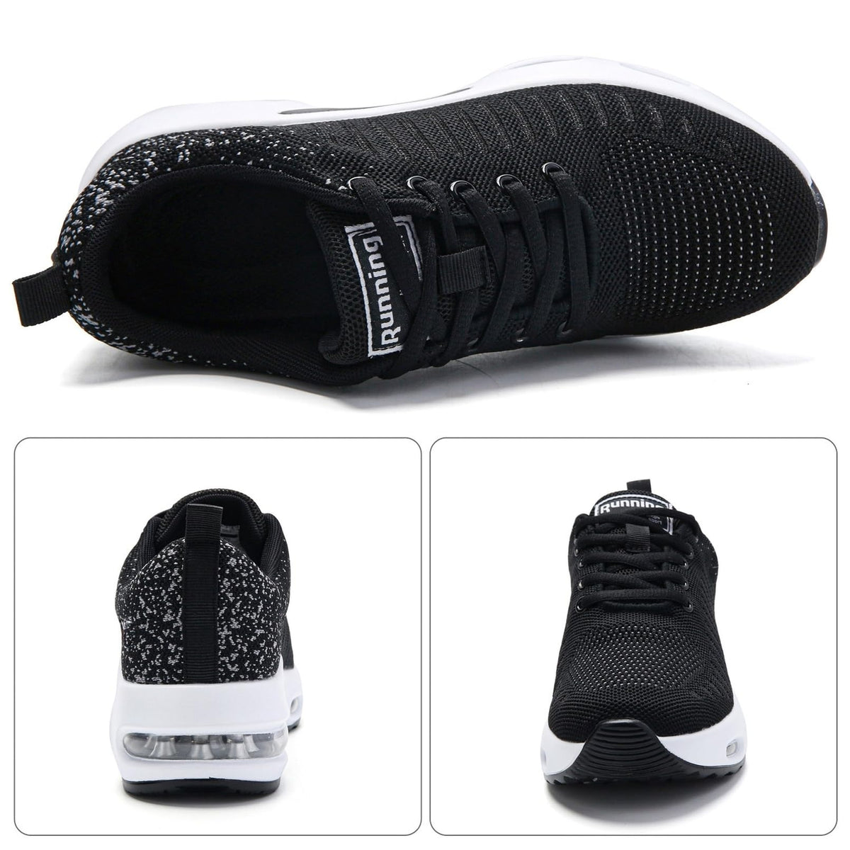 Myztra Femme Baskets Running Coussin Amortissant | Marche, Amortissantes, Légères, Respirantes, Antidérapantes, Confortables, Fitness, Gym, Jogging, Quotidien - PATOGAZ