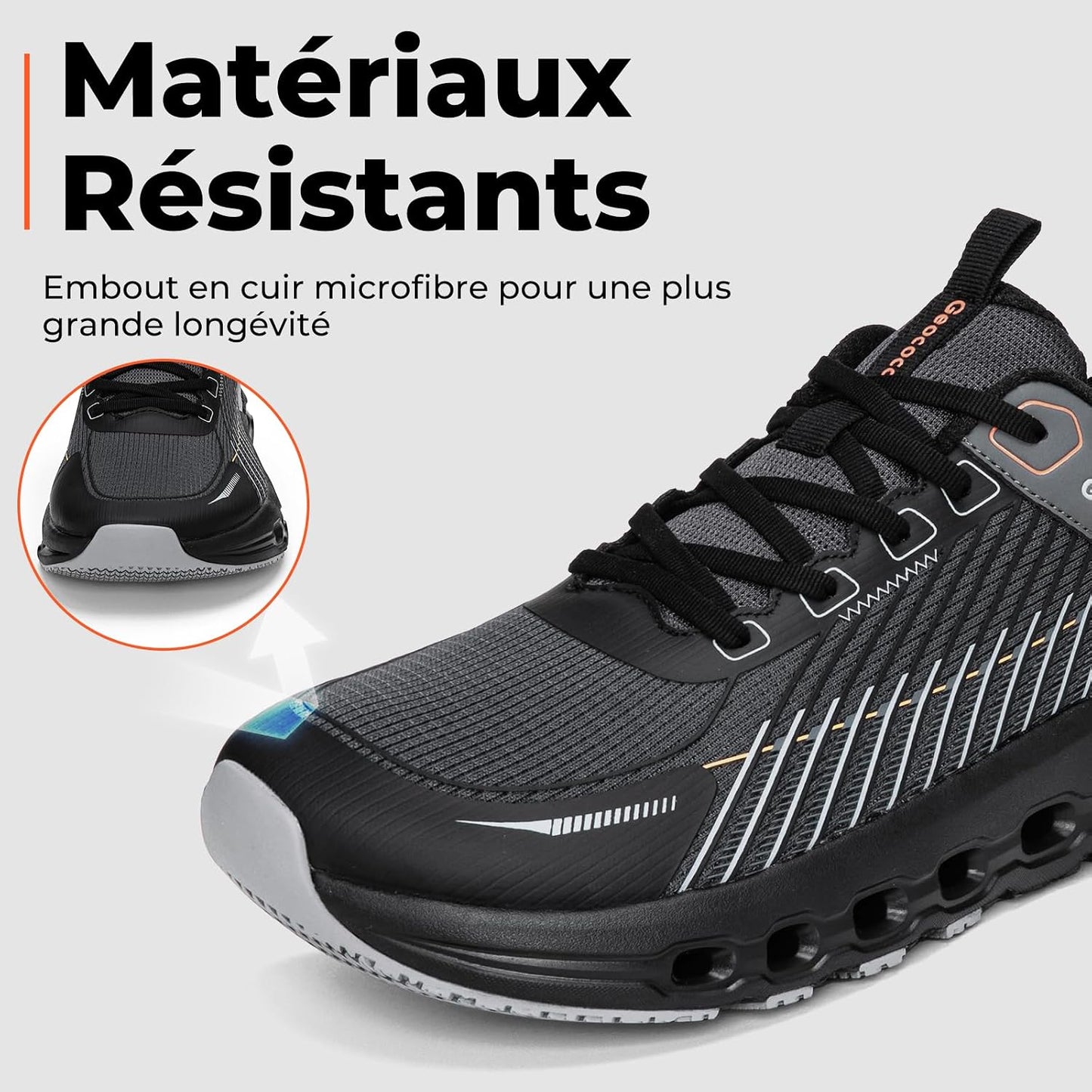 Baskets Larges Chaussures de Sport Homme | Chaussures à bout large, Pieds Larges, Respirant, Antidérapant, Amorti, pour Sorties quotidiennes, Fitness, Jogging - PATOGAZ