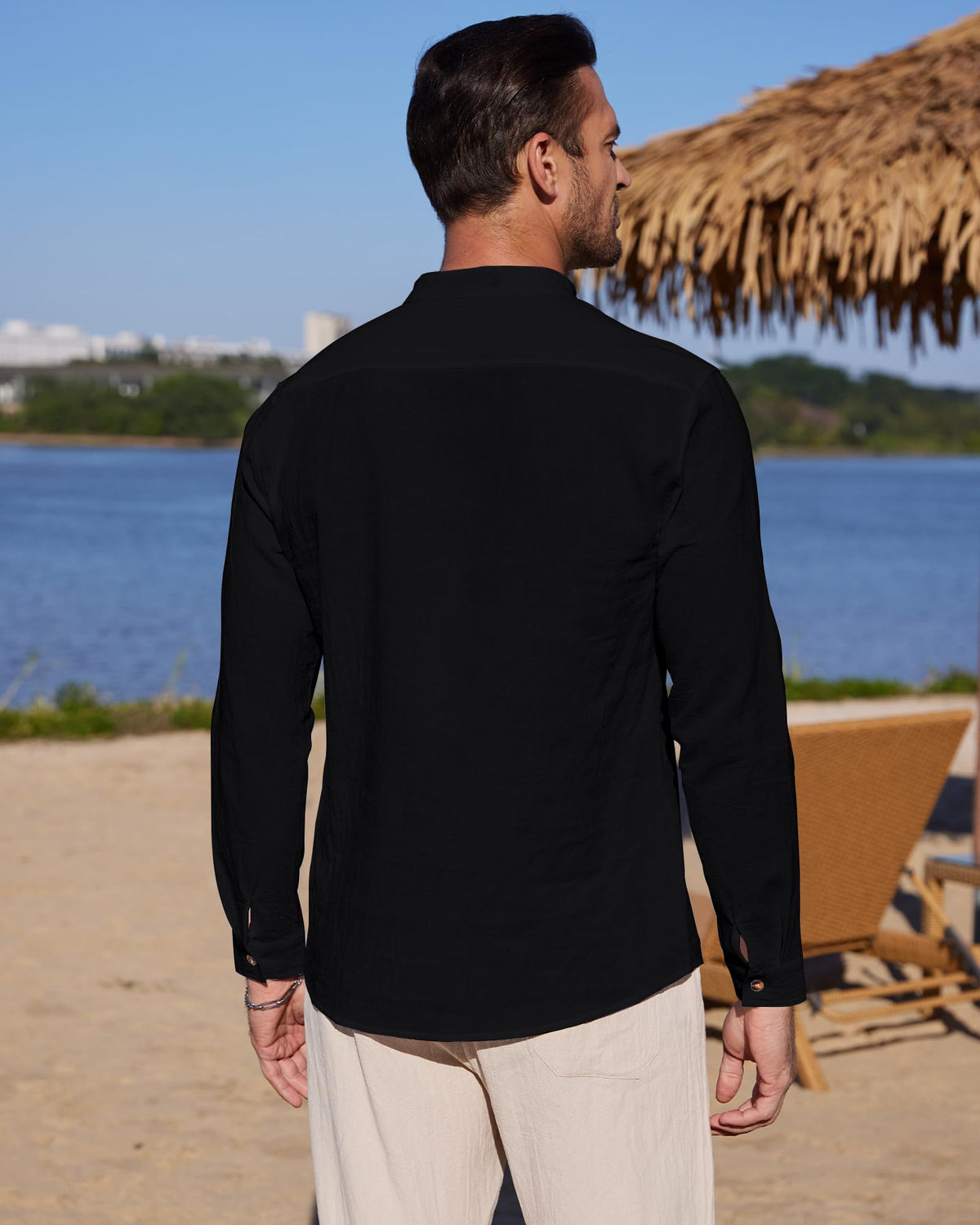 Chemise Lin classique YAOBAOLE
