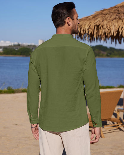 Chemise Lin classique YAOBAOLE