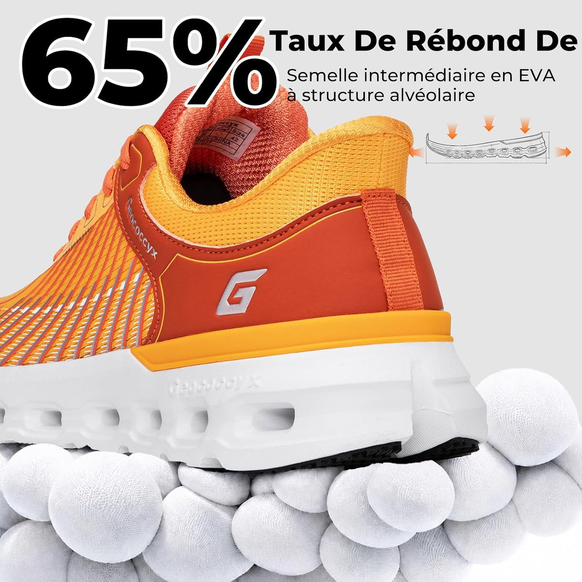 Baskets Larges Chaussures de Sport Homme | Chaussures à bout large, Pieds Larges, Respirant, Antidérapant, Amorti, pour Sorties quotidiennes, Fitness, Jogging - PATOGAZ