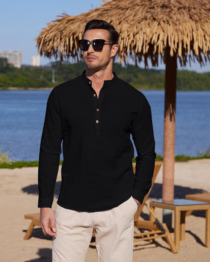 Chemise Lin classique YAOBAOLE