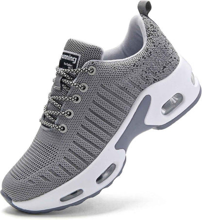 Myztra Femme Baskets Running Coussin Amortissant | Marche, Amortissantes, Légères, Respirantes, Antidérapantes, Confortables, Fitness, Gym, Jogging, Quotidien
